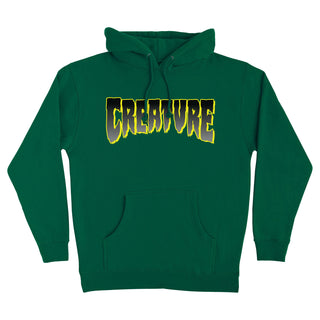 Creature Skateboards Hoody Logo Pullover Dark Green/Yellow