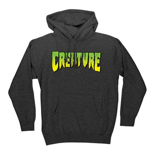 Creature Skateboards Hoody Logo Pullover Charcoal Heather/Orange
