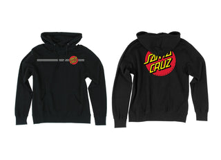 Santa Cruz Skateboard Pullover Hoody Classic Dot Black