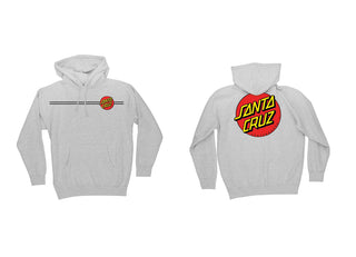 Santa Cruz Pullover Hoody Classic Dot Grey Heather