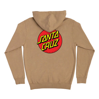 Santa Cruz Hoody Classic Dot Zip Sandstone
