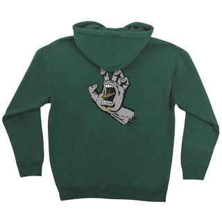 Santa Cruz Skateboard Sweatshirts Screaming Hand Pullover Alpine Green/Grey/Gold