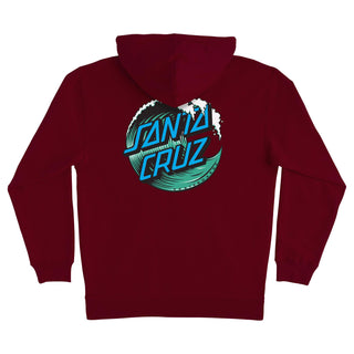 Santa Cruz Skateboards Hoody Wave Dot Pullover Maroon
