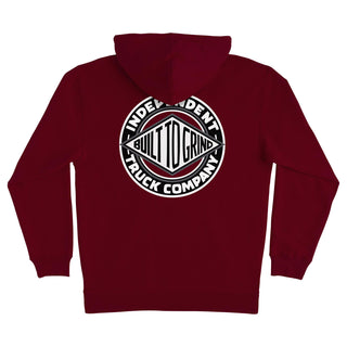 Independent Trucks Skateboard Hoody BTG Summit Pullover Maroon/Grey