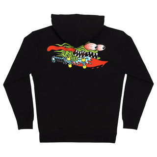 Santa Cruz Skateboards Hoody Meek Slasher Zip Black