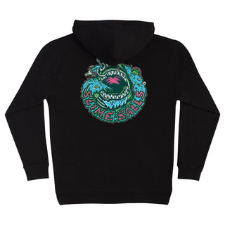 Slime Balls Wheels Skateboard Hoody Shark Bait Pullover Black