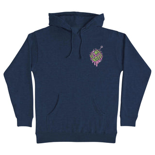 Slime Balls Wheels Skateboard Hoody Shark Bait Pullover Navy Heather