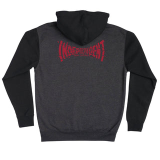 Independent Trucks Skateboard Hoody Shatter Span Pullover Charcoal Heather/Black