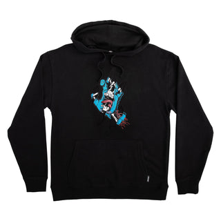 Santa Cruz Skateboard Sweatshirt Torn Hand Pullover Hoodie Black