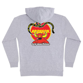 Bronson Speed Co. Hoody x Toy Machine Pullover Grey Heather