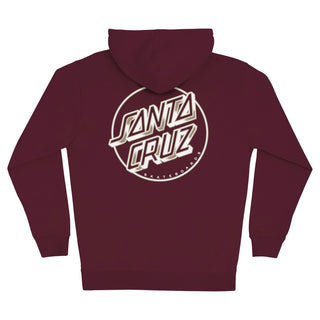 Santa Cruz Skateboards Hoody Dressen Rose Dagger Opus Zip Maroon