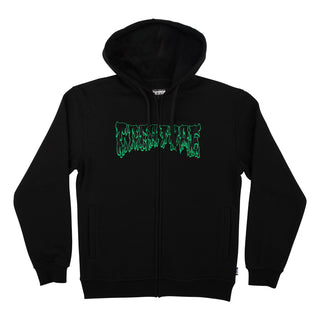 Creature Skateboards Hoody Hesher Flame Zip Black