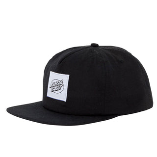 Santa Cruz Skateboards Hat Oval Dot Mono Snapback Black
