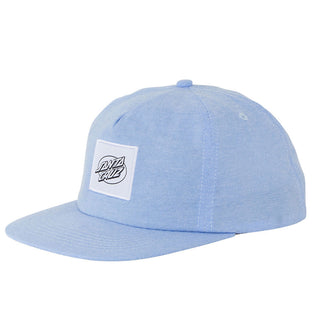 Santa Cruz Skateboards Hat Oval Dot Mono Snapback Blue
