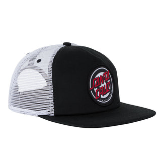 Santa Cruz Skateboards Hat Rob Roskopp Target Dot Mesh Trucker Black/White
