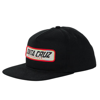 Santa Cruz Skateboards Hat Sun Down Ray Strip Snapback Black