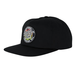 Santa Cruz Skateboards Hat Acidic MFG Dot Snapback Mid Black