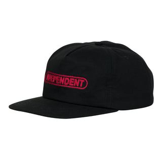 Independent Truck Co Hat Baseplate Snapback Mid Profile Black
