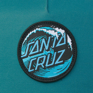 Santa Cruz Skateboard Hat Wave Dot Snapback Aqua/Black  OS