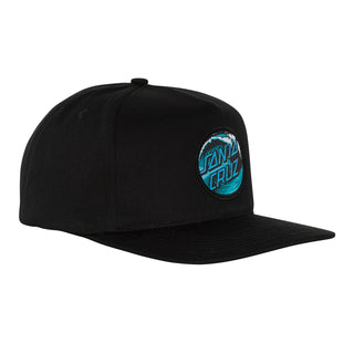 Santa Cruz Skateboards Hat Wave Dot Snapback Mid Black