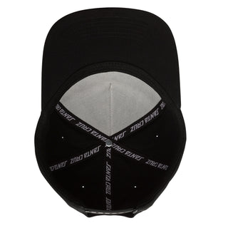 Santa Cruz Skateboards Hat Wave Dot Snapback Mid Black