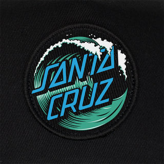 Santa Cruz Skateboards Hat Wave Dot Snapback Mid Black