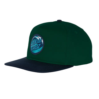 Santa Cruz Skateboards Hat Wave Dot Snapback Mid Forest/Navy