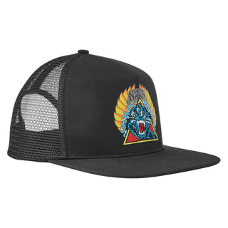 Santa Cruz Skateboards Hat Natas Screaming Panther Mesh Trucker Black