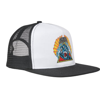 Santa Cruz Skateboards Hat Natas Screaming Panther Mesh Trucker Black/White