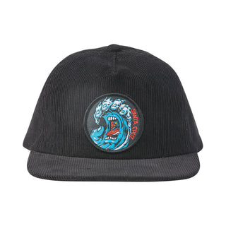 Santa Cruz Skateboards Hat Screaming Wave Snapback Black