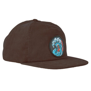 Santa Cruz Skateboards Hat Screaming Wave Strapback Brown