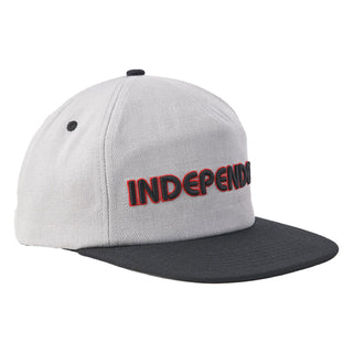 Independent Trucks Skateboard Hat Groundwork Snapback Grey/Black OS