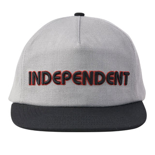 Independent Trucks Skateboard Hat Groundwork Snapback Grey/Black OS