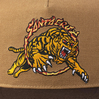 Santa Cruz Skateboards Hat Salba Tiger Snapback Khaki/Brown OS