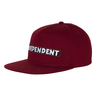Independent Skateboard Hat BTG Speed Bar Maroon OS