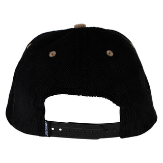 Santa Cruz Skateboards Hat Scratched Snapback Black/Dusty Brown
