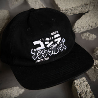 Santa Cruz Skateboards Hat Godzilla vs Snapback Black