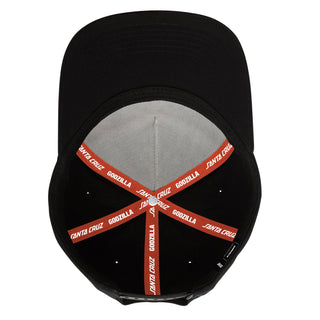 Santa Cruz Skateboards Hat Godzilla vs Snapback Black