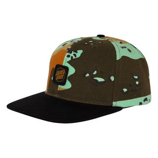 Santa Cruz Skateboards Hat Cruz Label Snapback Rich Camo