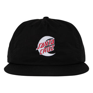 Santa Cruz Skateboards Hat Mini Moon Dot Snapback Womens Black