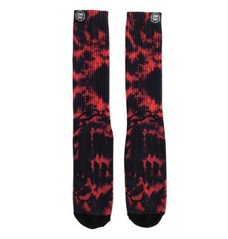 Slime Balls Skateboard Wheels Socks Mono Splat Crew Red/Black Wash