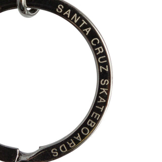 Santa Cruz Skateboards Key Chain Wave Dot Dark Gunmetal