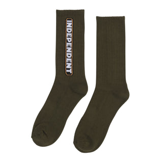 Independent Trucks Socks Bar Logo Crew Army