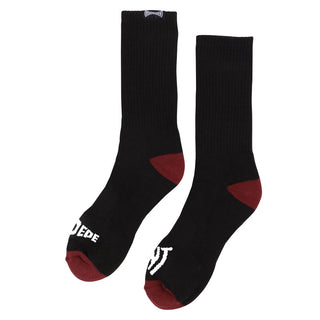Independent Skateboard Trucks Socks Span Split Crew Black/Burgundy