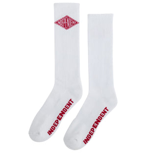 Independent Trucks Socks Diamond Groundwork Crew White