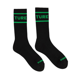 Creature Skateboards Socks Burnoutz Crew Black