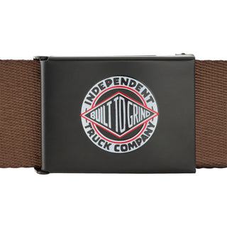 Independent Skateboard Belt BTG Summit Web Brown  OS
