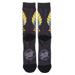 Santa Cruz Skateboards Socks Natas Screaming Panther Dress Black