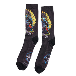 Santa Cruz Skateboards Socks Natas Screaming Panther Dress Black