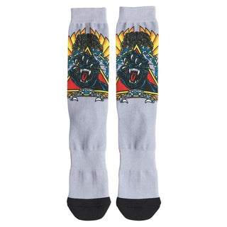 Santa Cruz Skateboards Socks Natas Screaming Panther Dress Grey